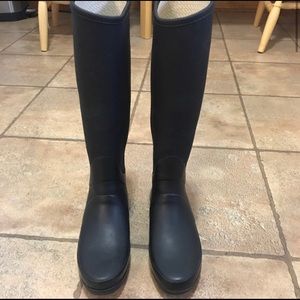 HUNTER Black Matte Rain Boots